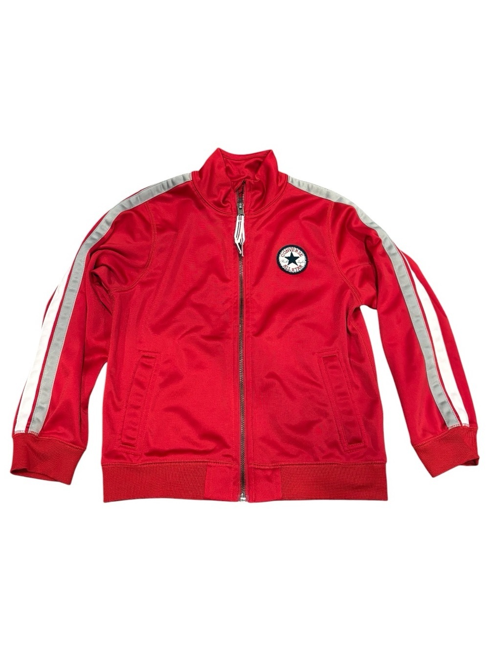 Converse Kids Red Track Jacket All Star Size 7 EUC Back to School